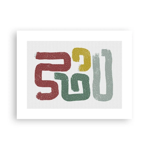 Poster - Într-o limbă necunoscută - 40x30 cm