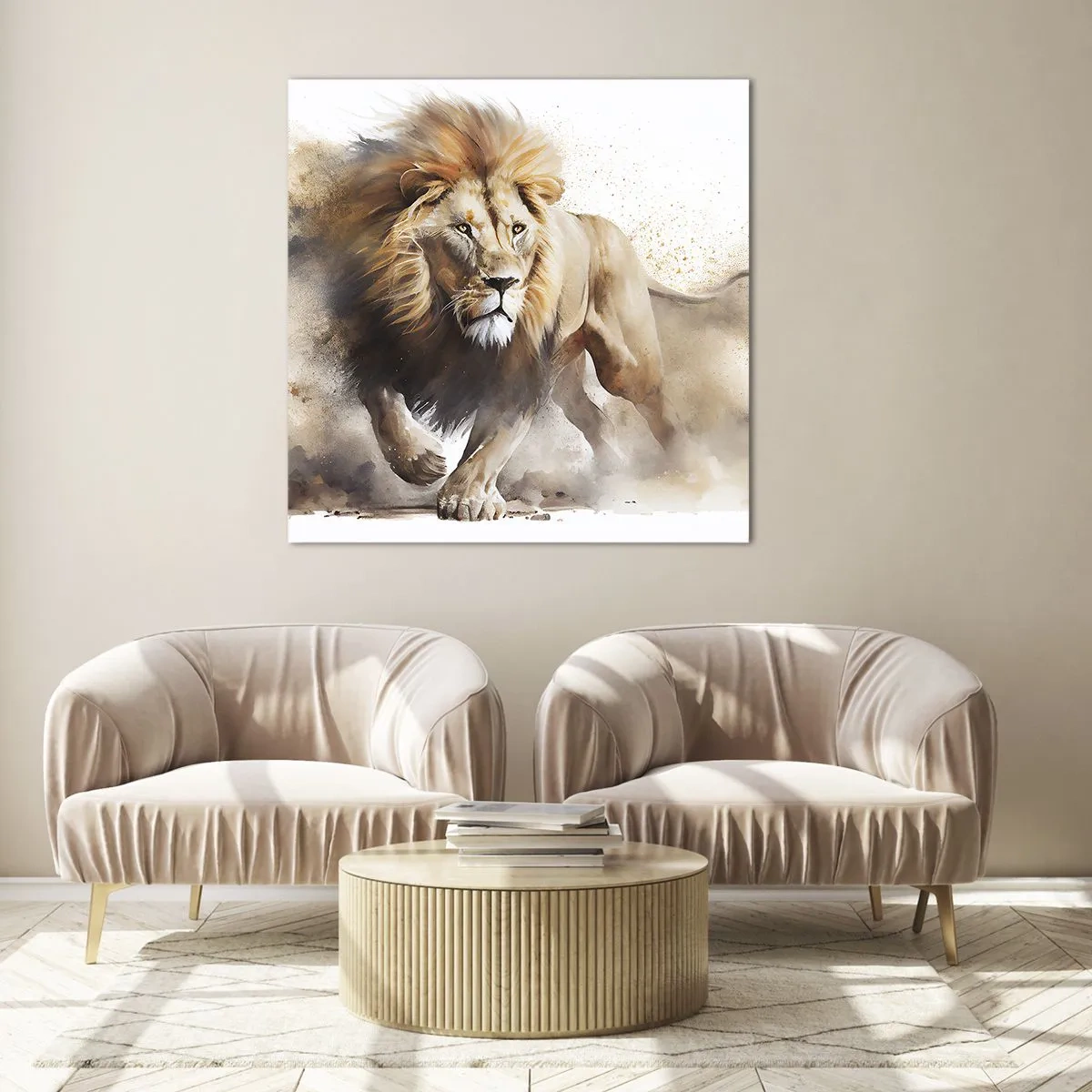 Tablou pe sticlă - Regele se mișcă - 50x50 cm