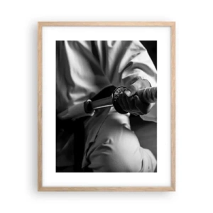 Poster în ramă de stejar deschis - Sufletul unui războinic - 40x50 cm