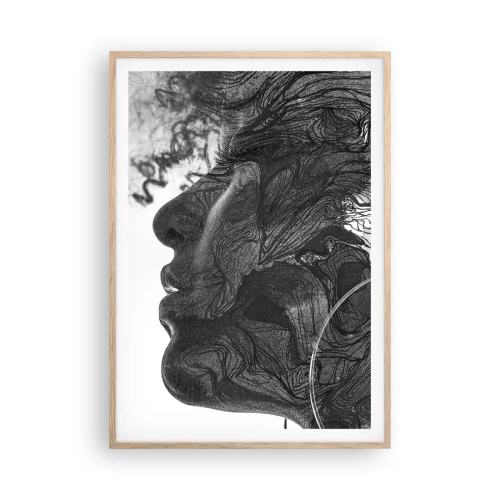 Poster în ramă de stejar deschis - Încurcată în vise - 70x100 cm