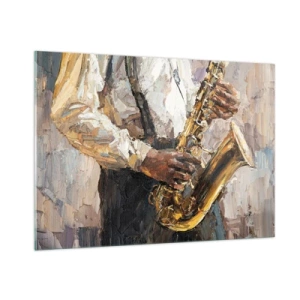 Tablou pe sticlă - E timpul pentru a cânta solo - 100x70 cm