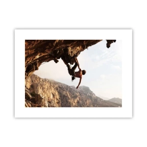 Poster - Lumea s-a micșorat într-un pumn pe un afloriment de bolovani - 40x30 cm