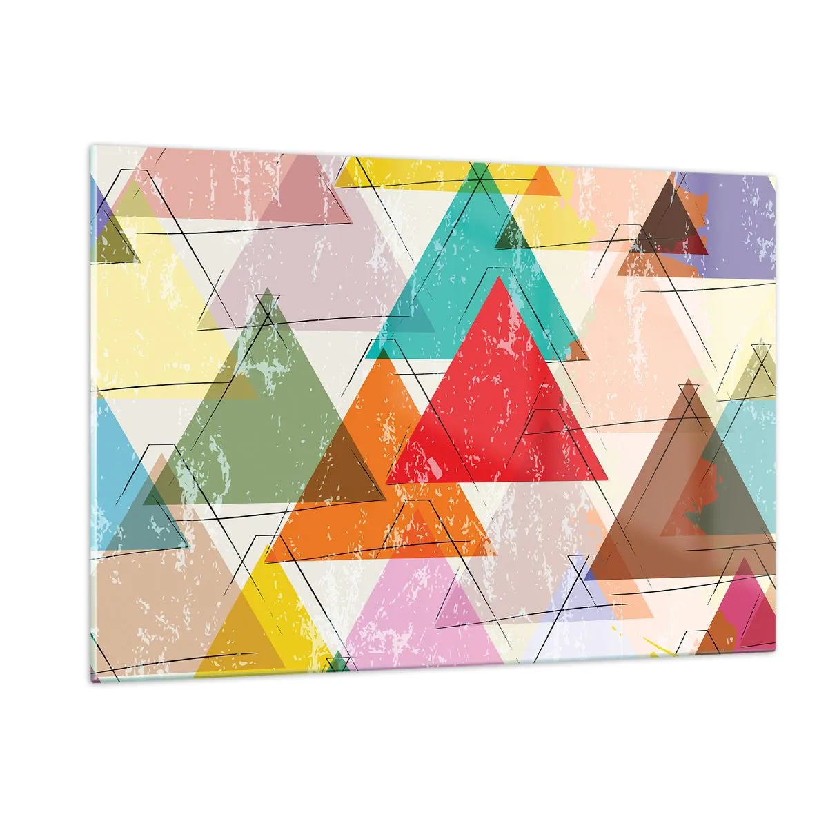 Tablou pe sticlă - Trei câte trei - 120x80 cm