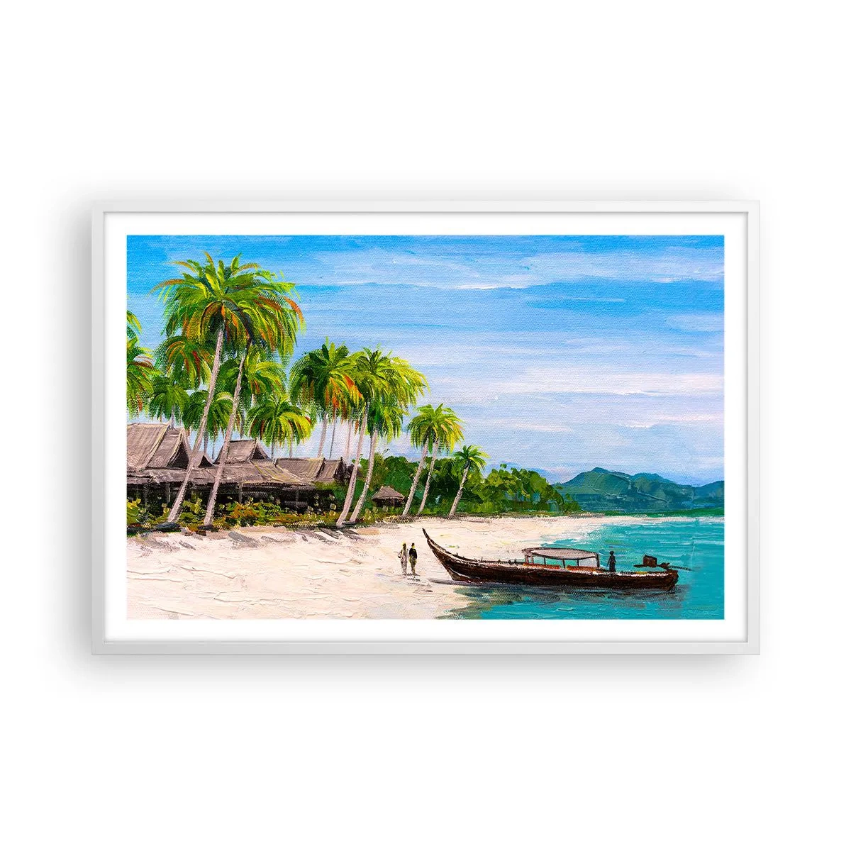 Poster în ramă albă - Un vis exotic - 91x61 cm