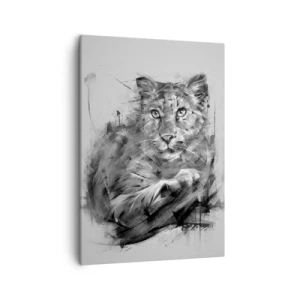 Tablou pe pânză - Da, te ascult cu atenție - 50x70 cm