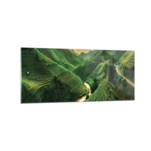 Tablou pe sticlă - Valea vietnameză - 120x50 cm