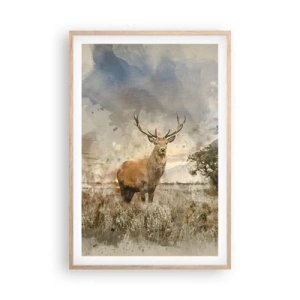 Poster în ramă de stejar deschis - Demnitate - putere - măreție - 61x91 cm