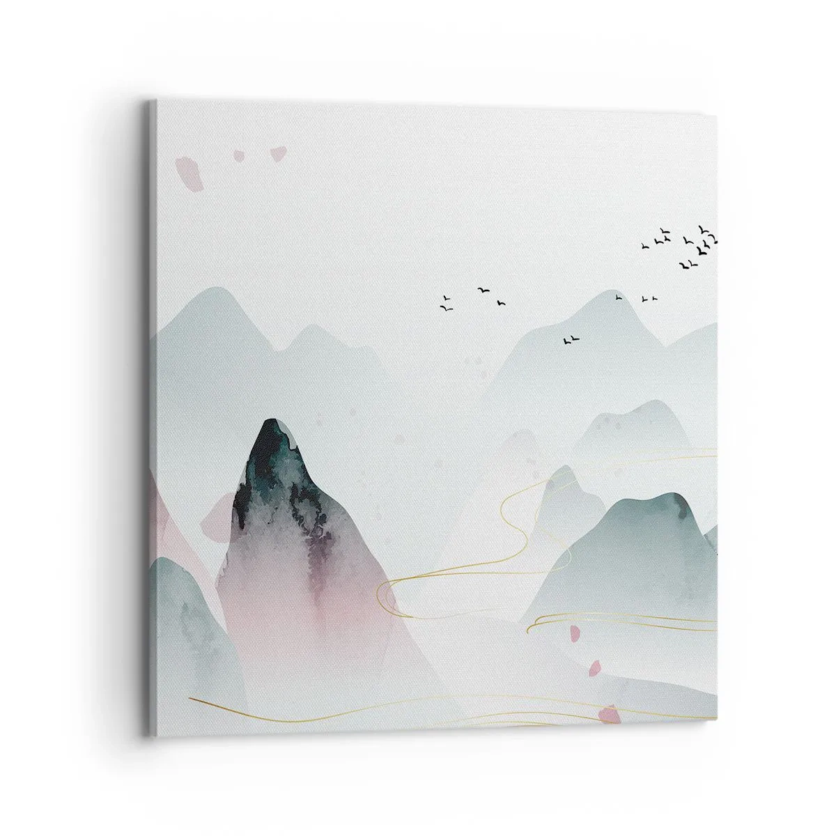 Tablou pe pânză - Peste vârfuri - 70x70 cm