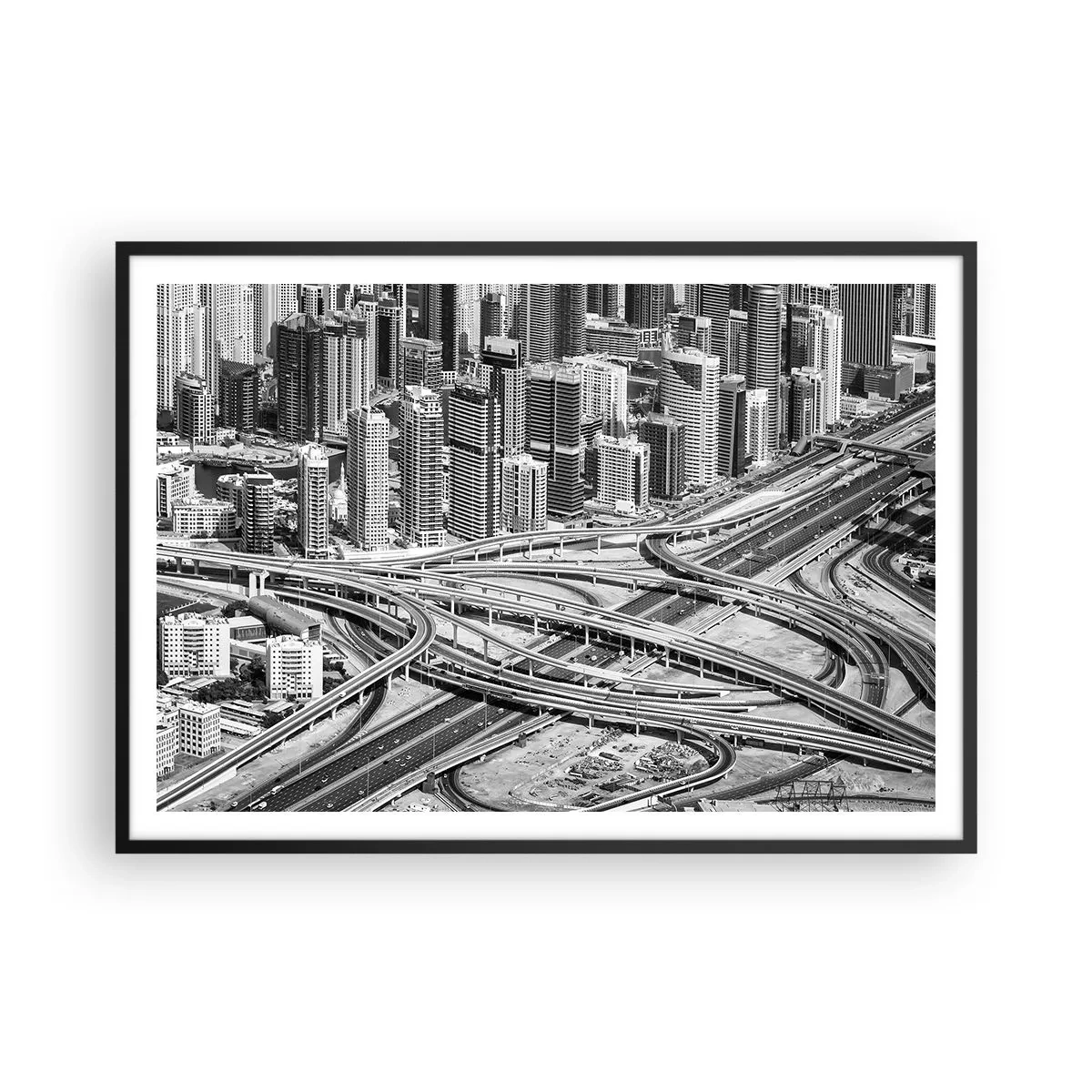 Poster în ramă neagră - Dubai - orașul imposibil - 100x70 cm