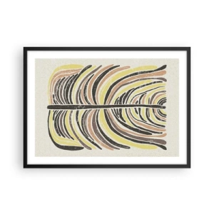 Poster în ramă neagră - Abstracția plină de viață - 70x50 cm