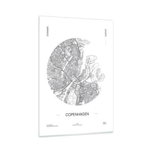 Tablou pe sticlă - Anatomia Copenhagăi - 80x120 cm