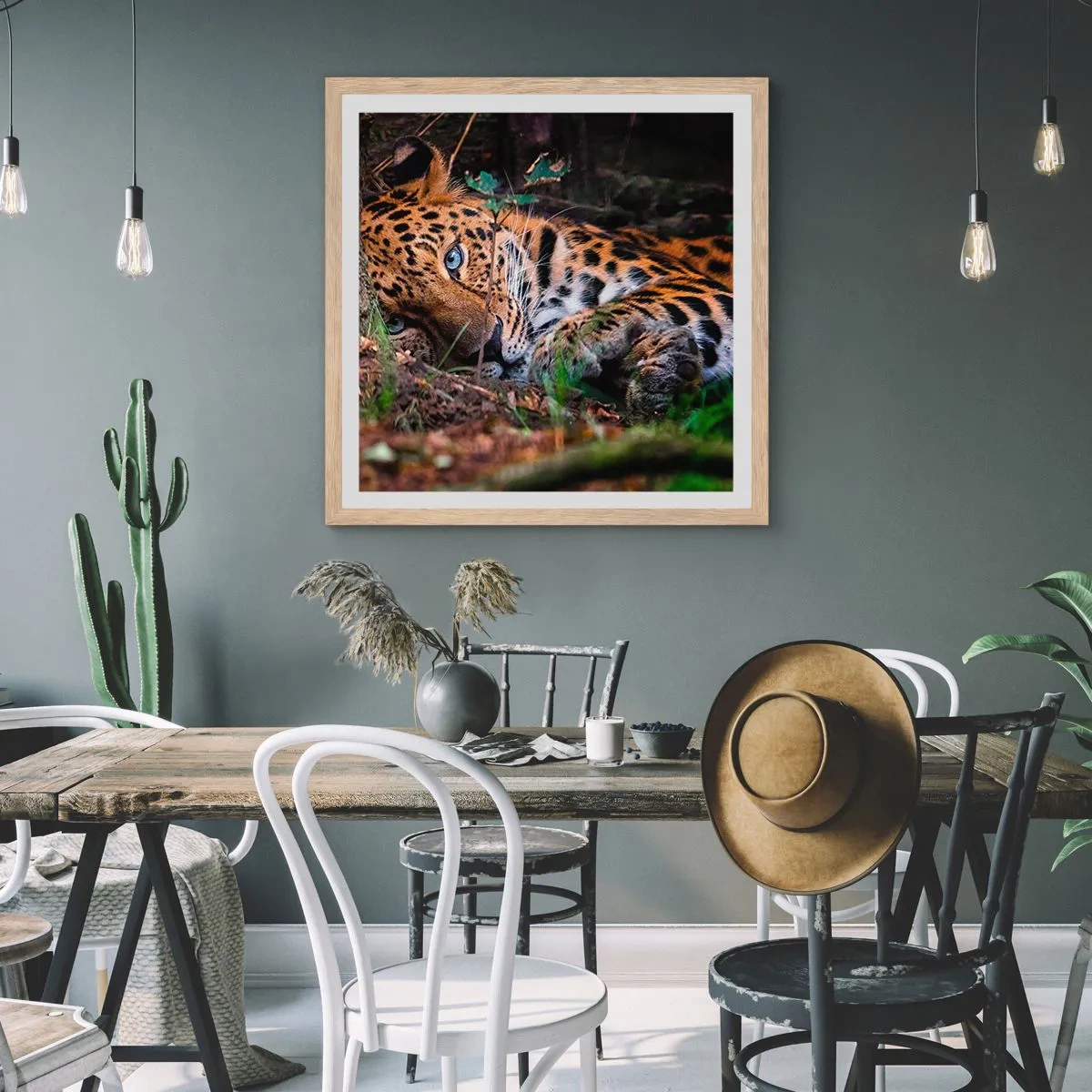 Poster în ramă de stejar deschis - Să ai încredere în mine - 60x60 cm