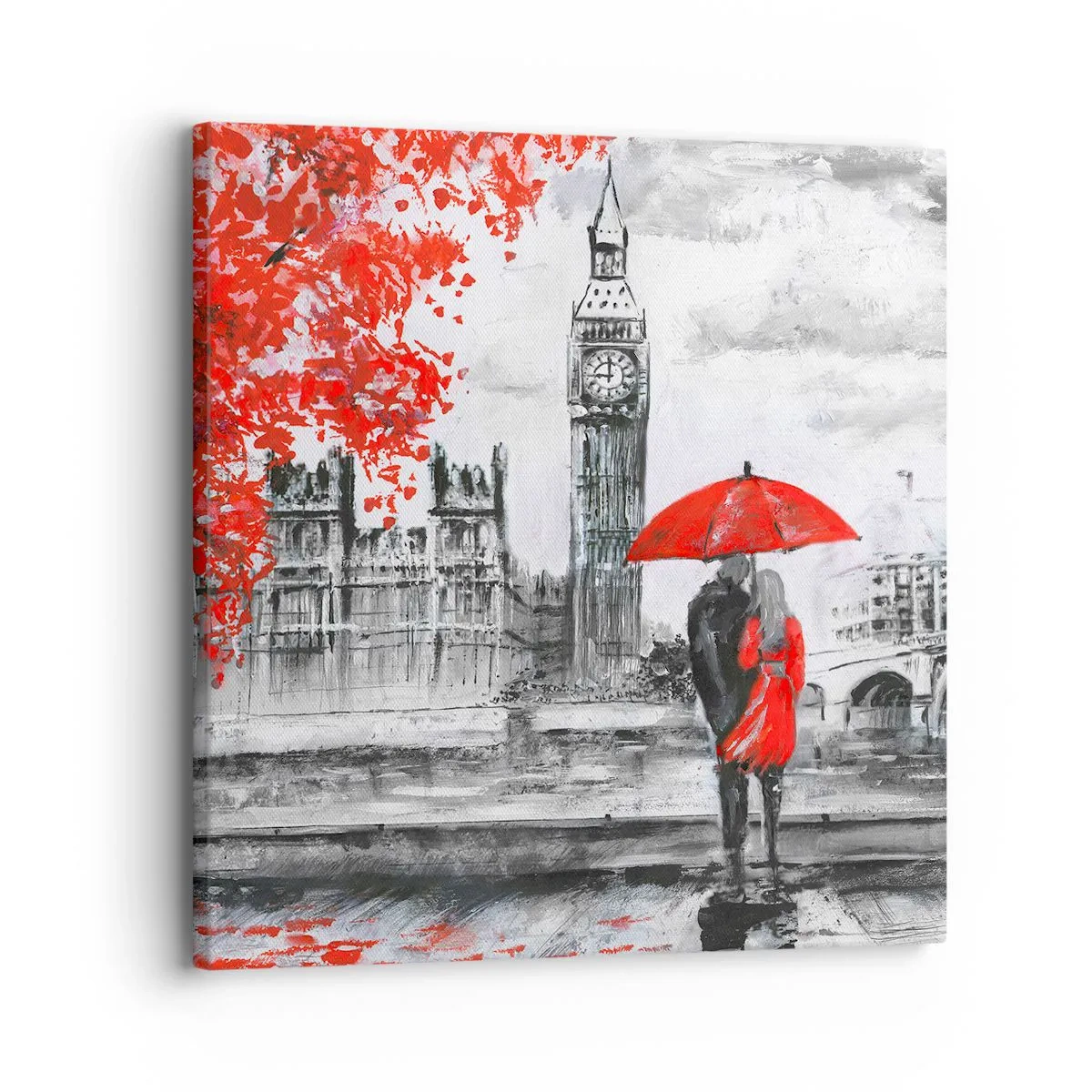Tablou pe pânză - Îndrăgostit de Londra - 30x30 cm