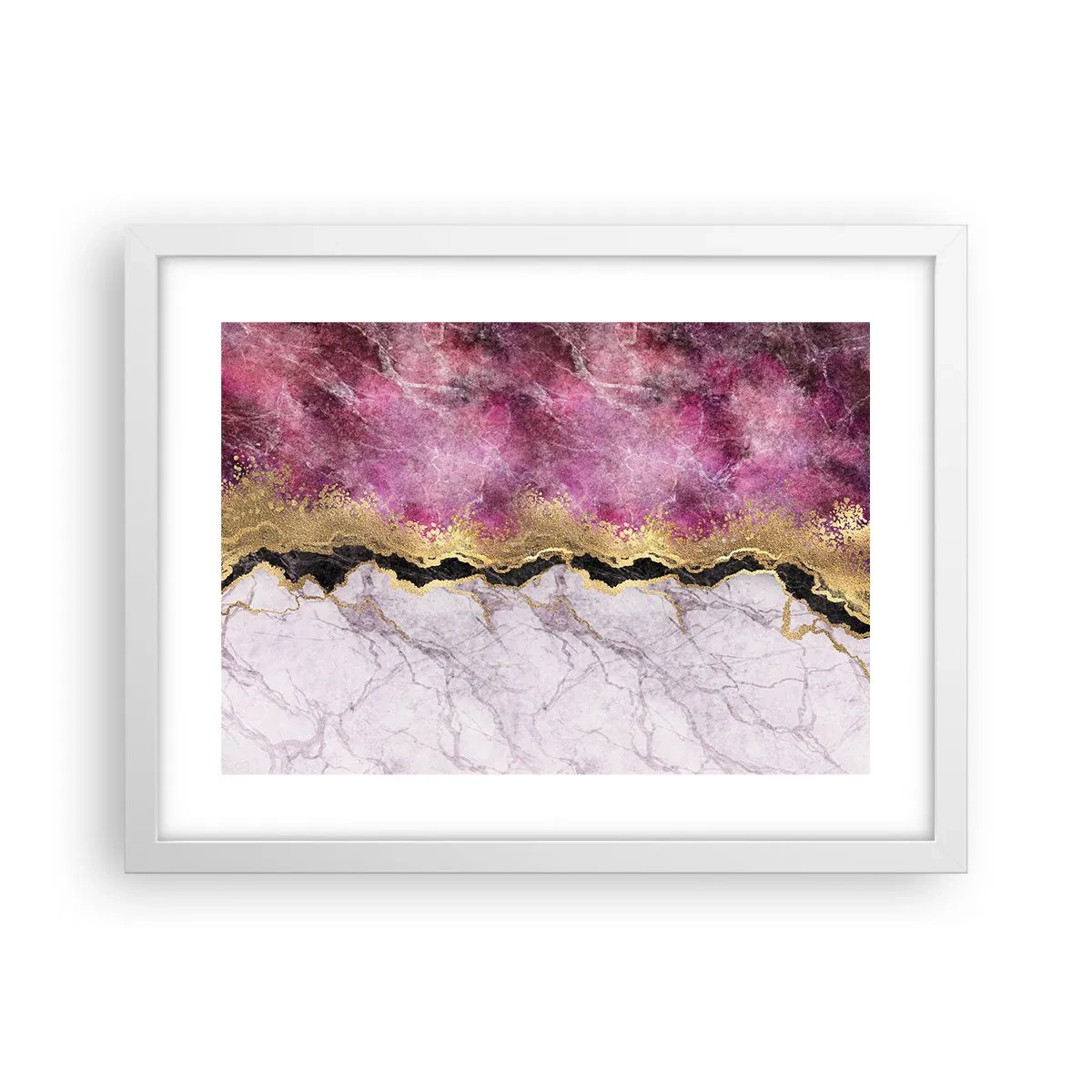 Poster în ramă albă - La graniță - 40x30 cm