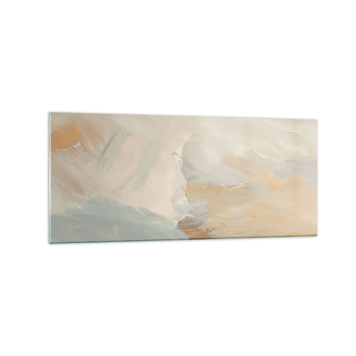 Tablou pe sticlă - Abstracție - lumea blândeții - 120x50 cm