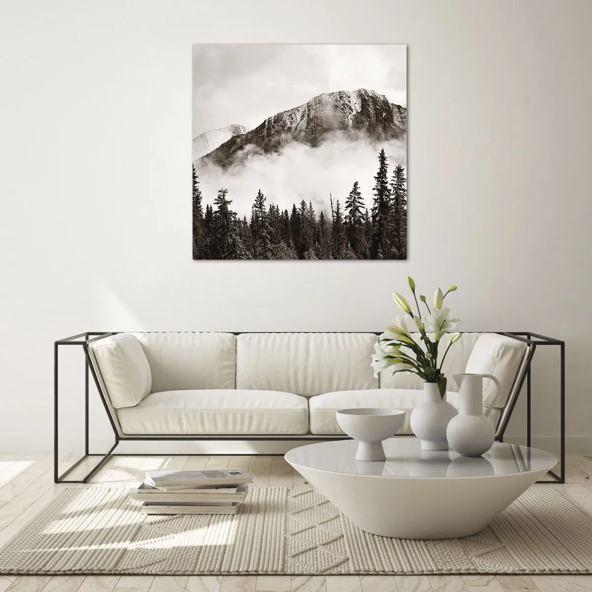 Tablou pe sticlă - Stăpânul de granit - 40x40 cm