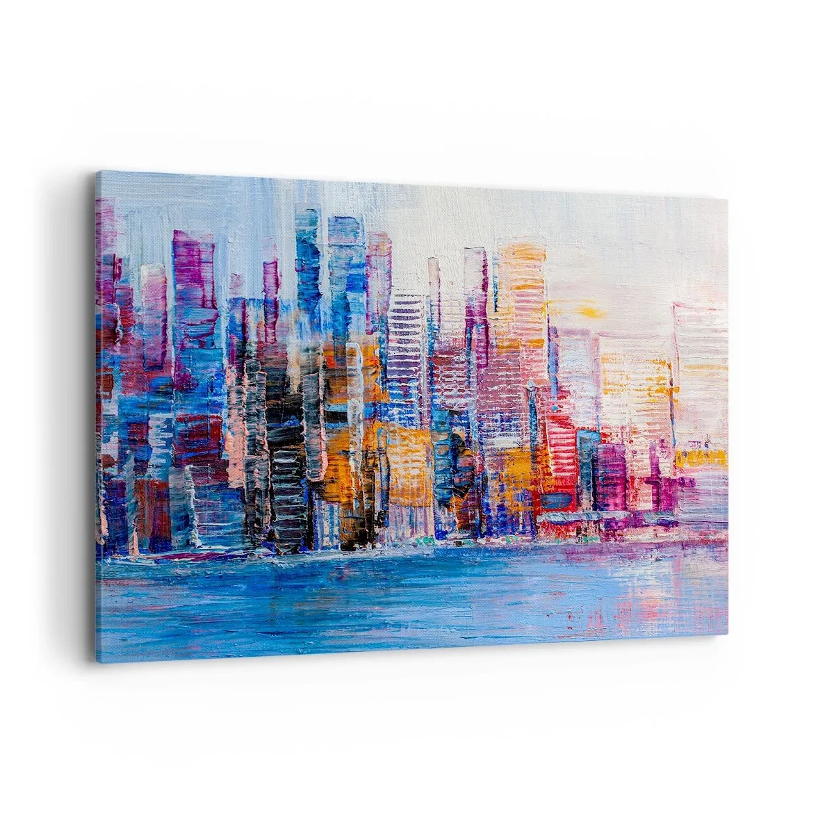 Tablou pe pânză - O metropolă veselă - 100x70 cm