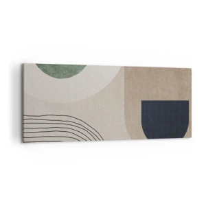 Tablou pe pânză - Blândețea ovalului - 100x40 cm