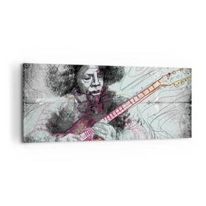 Tablou pe pânză - Pe valurile muzicii - 100x40 cm