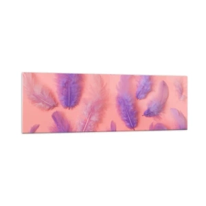 Tablou pe sticlă - Pasăre liliac de dorință - 160x50 cm