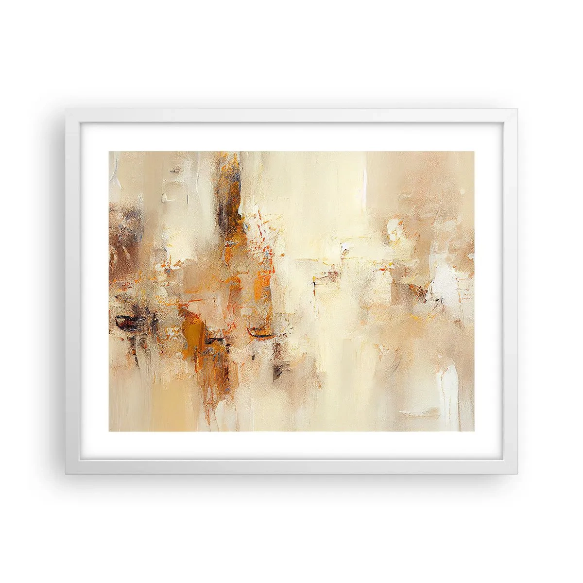 Poster în ramă albă - Sufletul de chihlimbar - 50x40 cm