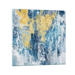 Tablou pe sticlă - Abstracție de vreme - 30x30 cm