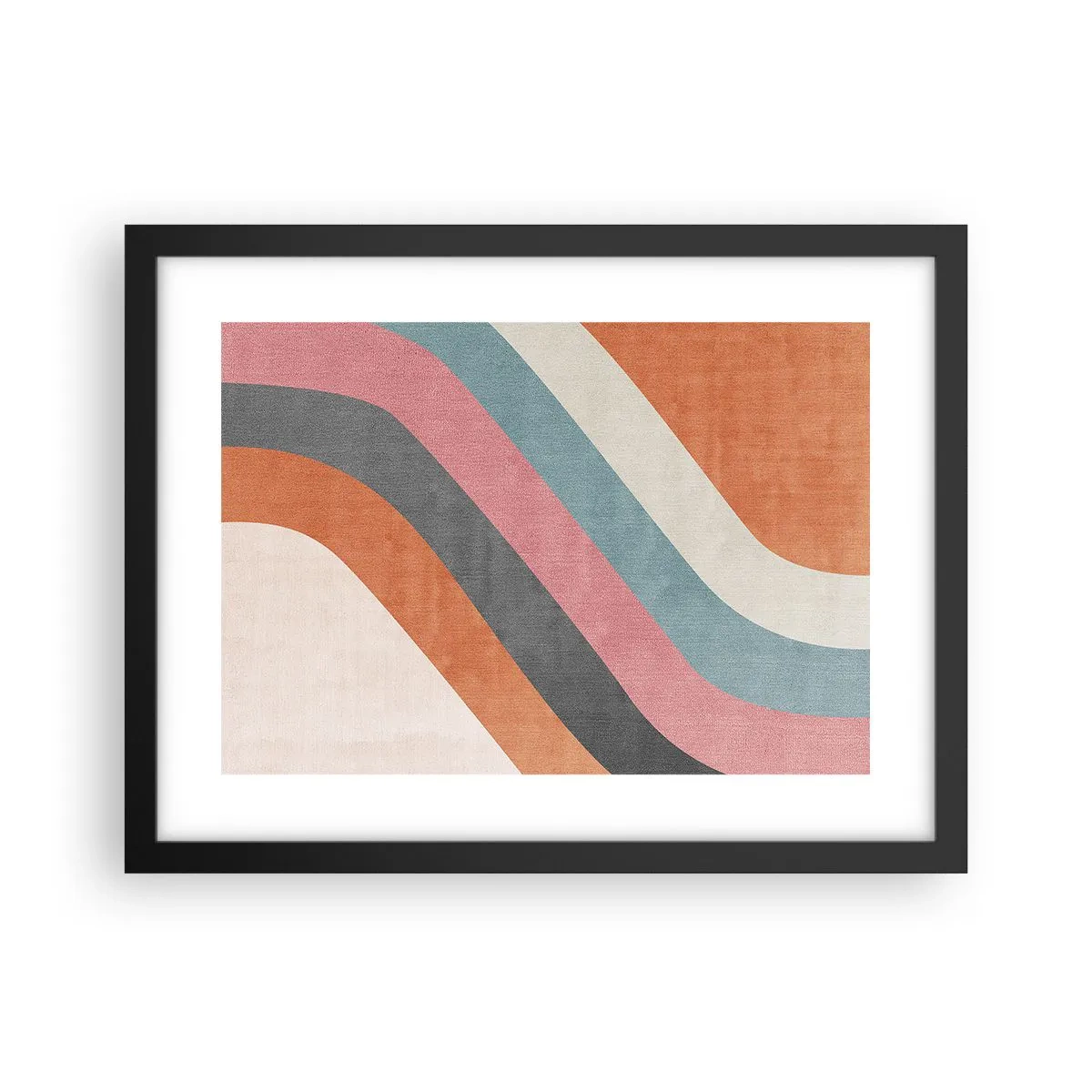 Poster în ramă neagră - Compoziție diagonală - mișcare - 40x30 cm