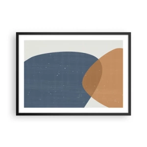 Poster în ramă neagră - Ovale și influențe - 70x50 cm