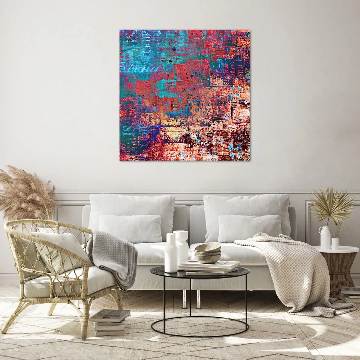 Tablou pe sticlă - Memorie și uitare - 50x50 cm