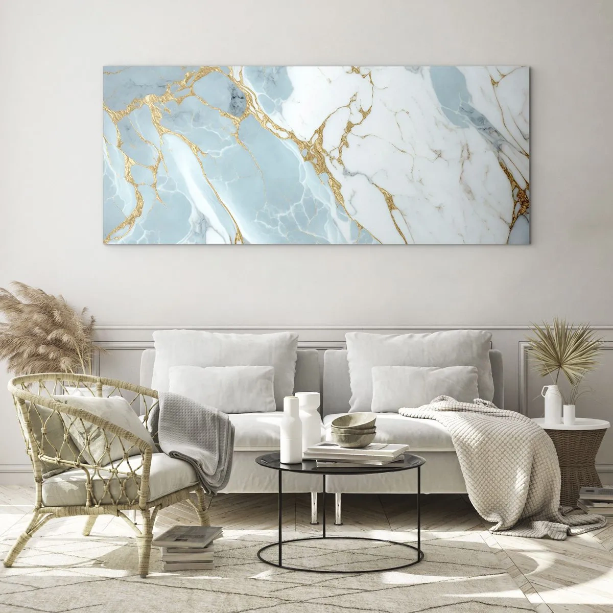 Tablou pe sticlă - Bogăția pietrei - 160x50 cm