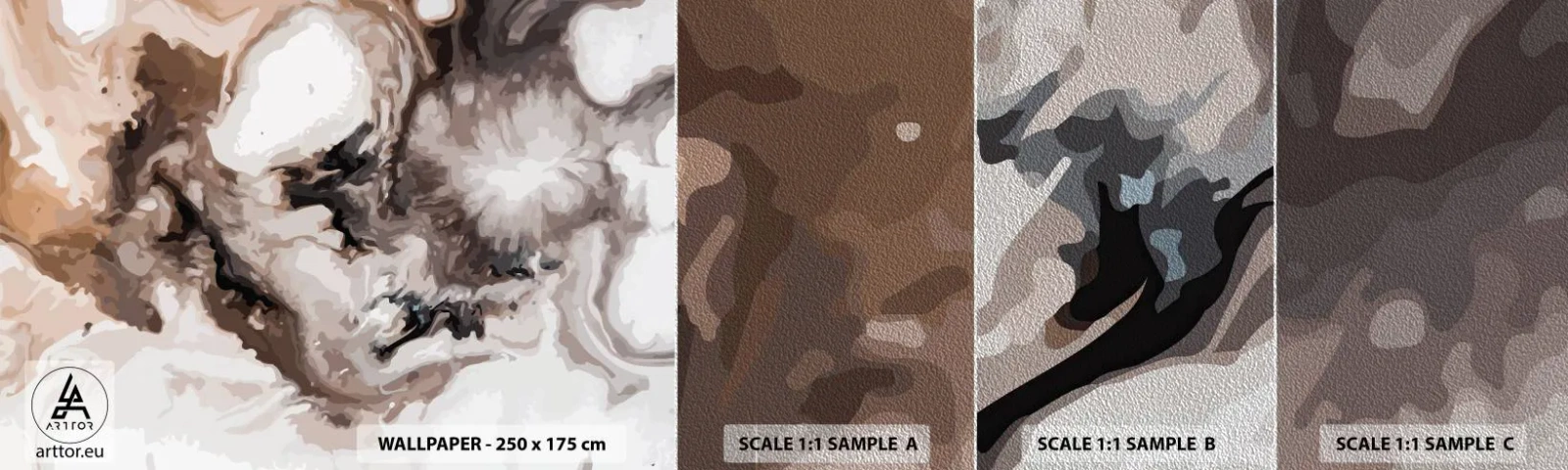 Mostră tapet Premium Sand - Nașterea unei galaxii - Abstracția, Bucată, Model modern - 100x30 cm