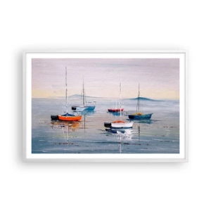 Poster în ramă albă - O odihnă binemeritată - 91x61 cm