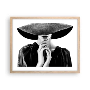 Poster în ramă de stejar deschis - Frumusețea ascunsă - 50x40 cm