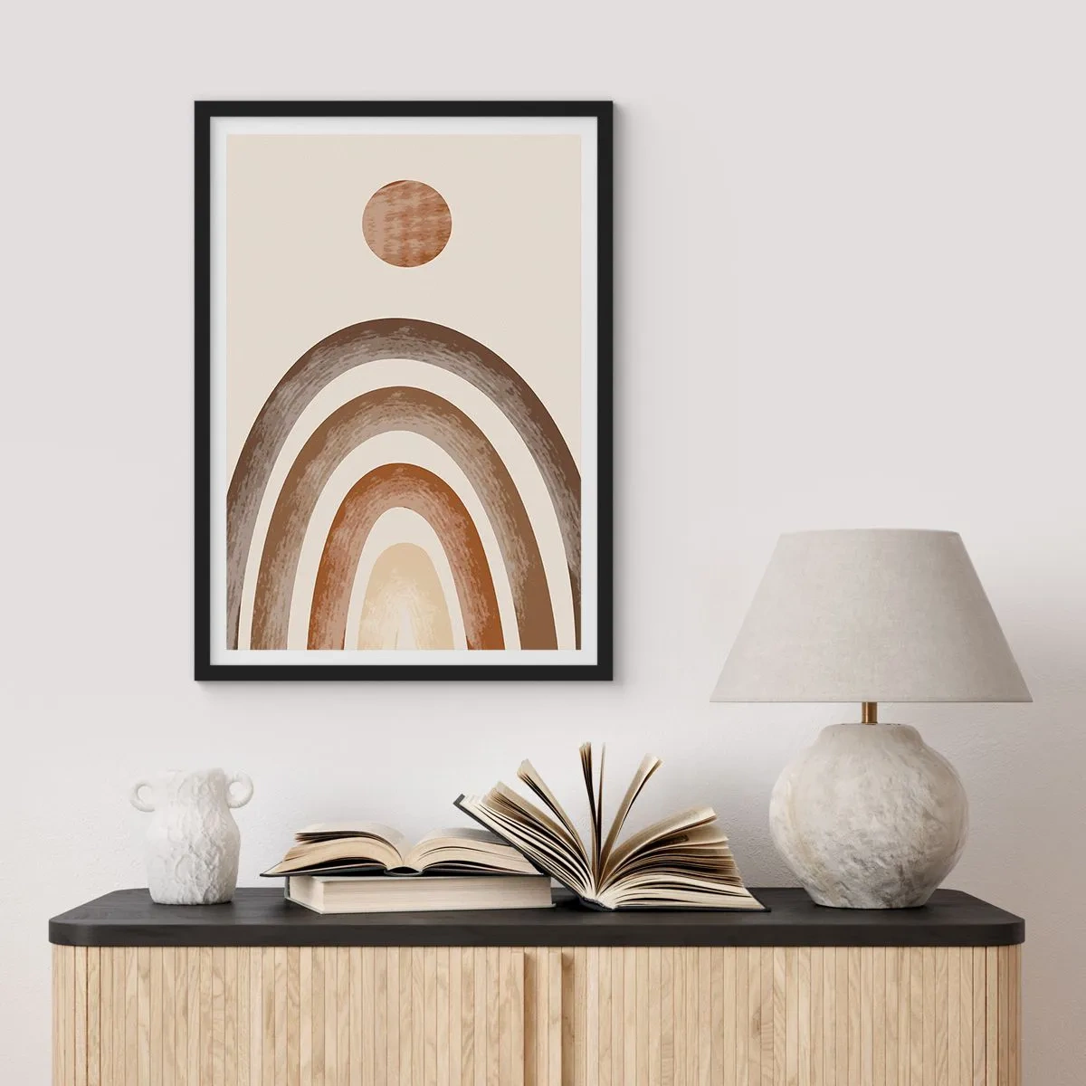 Poster în ramă neagră - Într-o galaxie îndepărtată - 40x50 cm