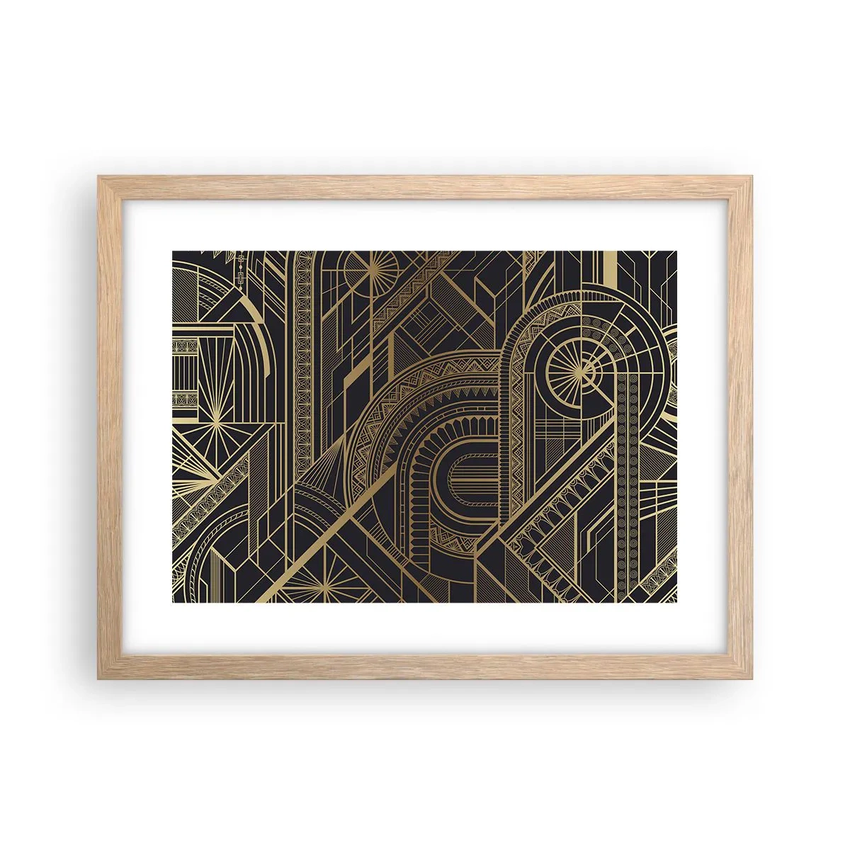 Poster în ramă de stejar deschis - Concepte, idei, planuri - 40x30 cm