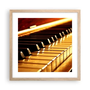 Poster în ramă de stejar deschis - Posibilități nelimitate - 40x40 cm