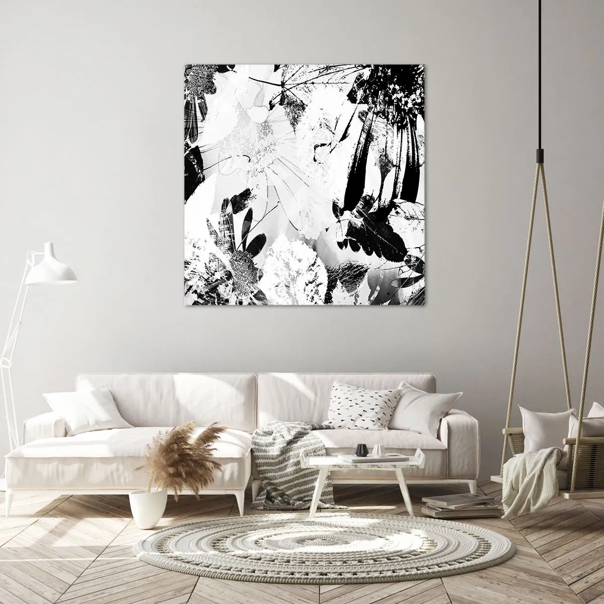 Tablou pe pânză - Toamna în negativ - 50x50 cm