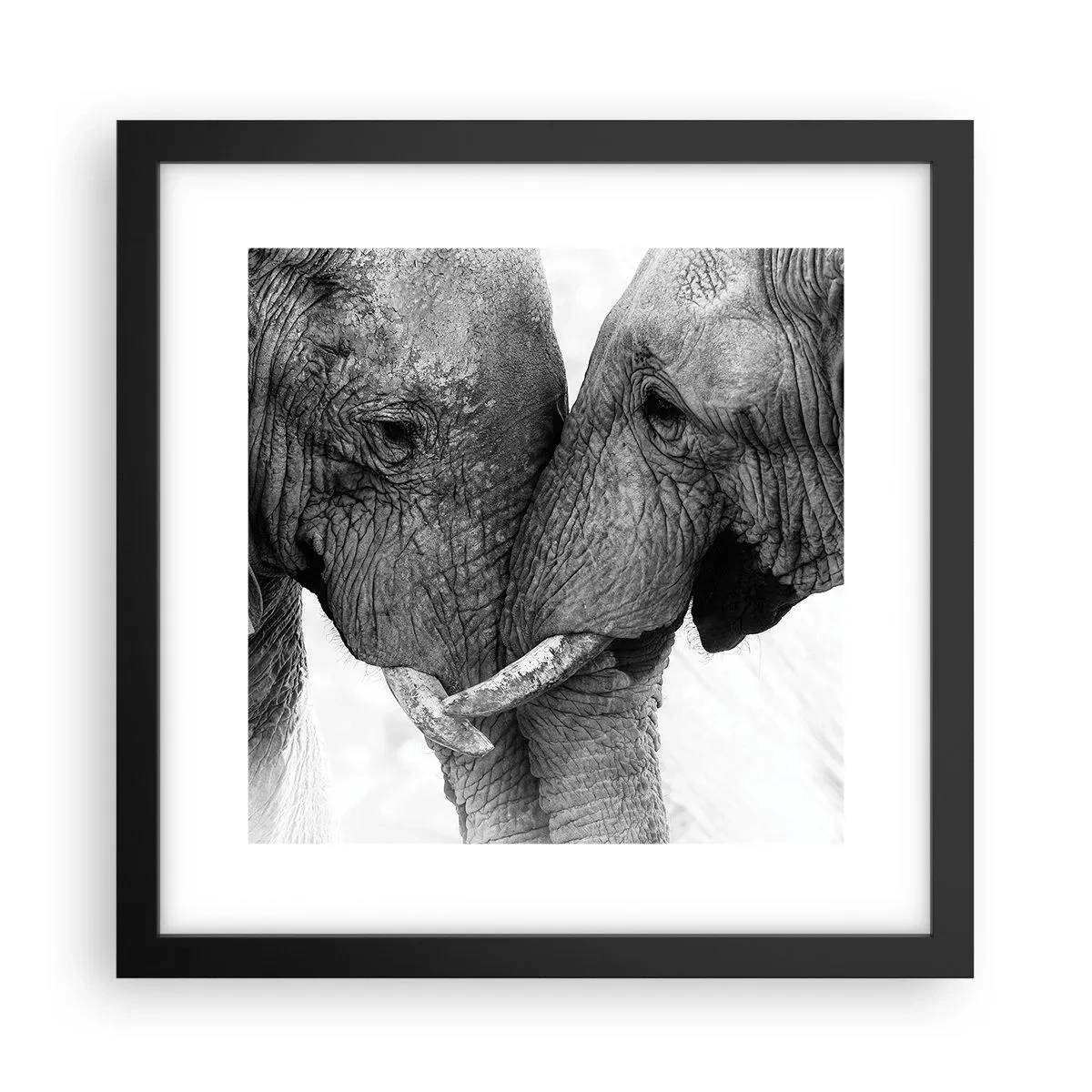 Poster în ramă neagră - Mărturisire din inimă - 30x30 cm