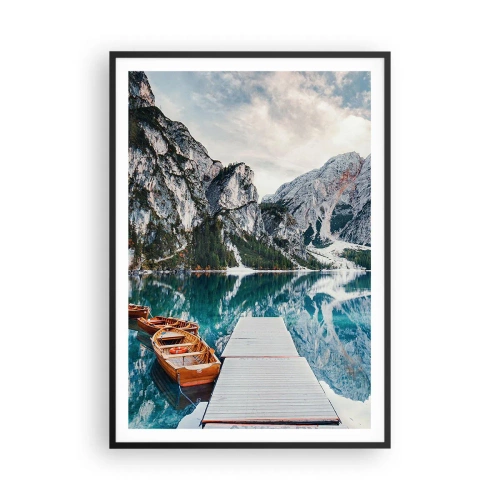 Poster în ramă neagră - Îți vom arăta frumusețea - 70x100 cm