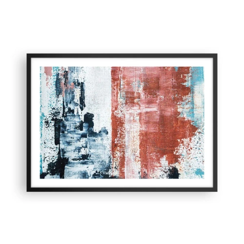 Poster în ramă neagră - Jumi-juma abstract - 70x50 cm