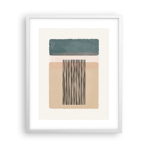 Poster în ramă albă - Totul este în regulă - 40x50 cm