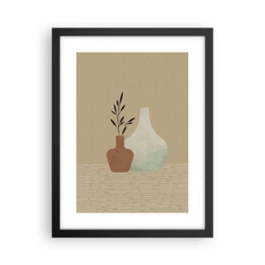Poster în ramă neagră - Vasul și ideea sa - 30x40 cm