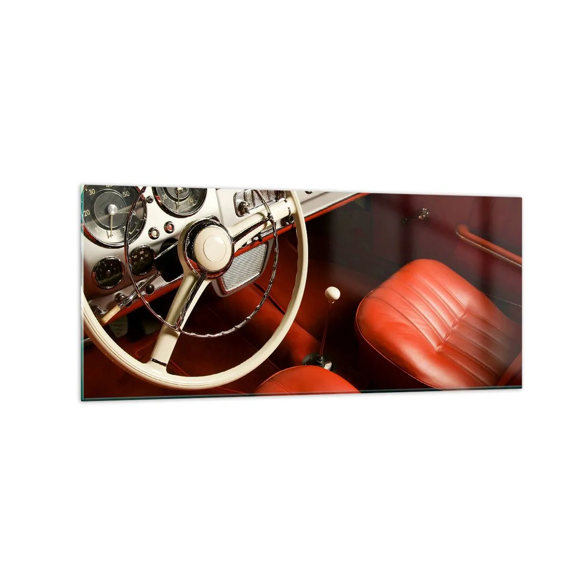 Tablou pe sticlă - Lux în stil vintage - 120x50 cm