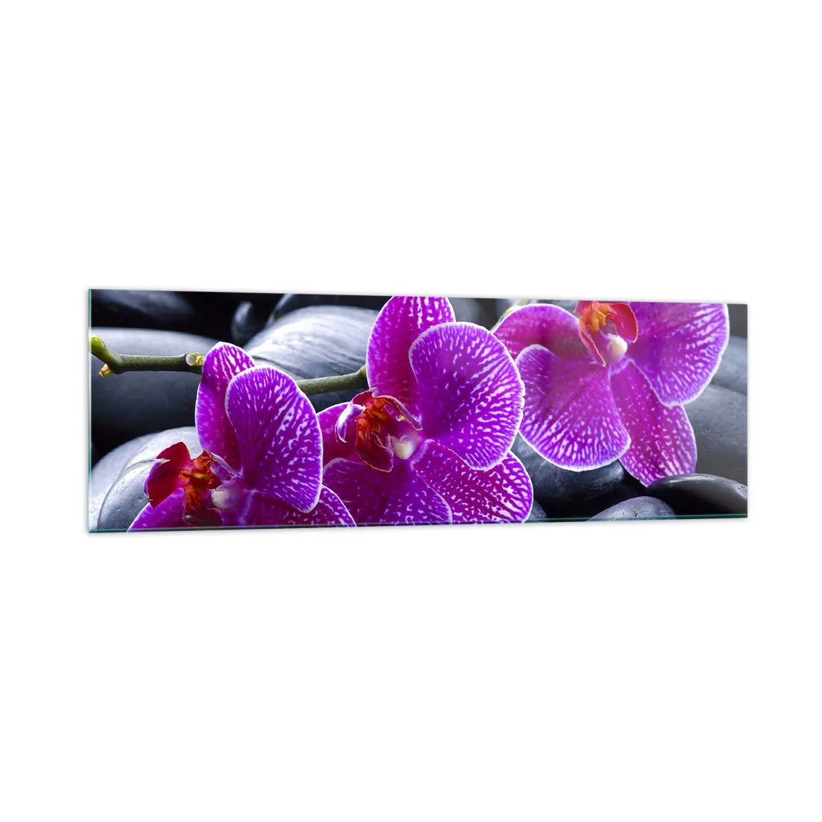 Tablou pe sticlă - Pietrele s-au luminat de încântare - 160x50 cm