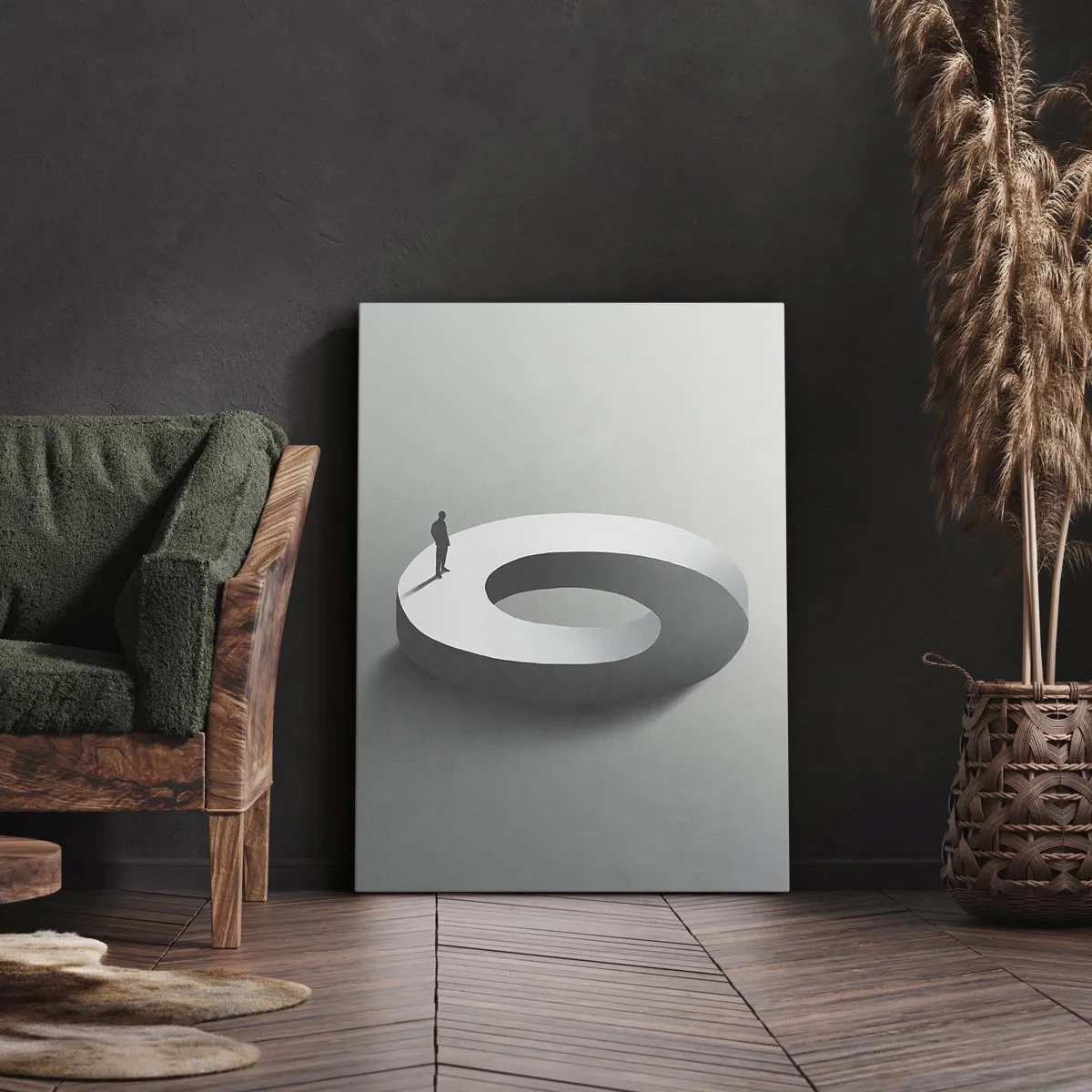 Tablou pe pânză - Înțelegi ceva? - 45x80 cm