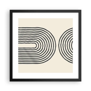 Poster în ramă neagră - În curând... - 40x40 cm