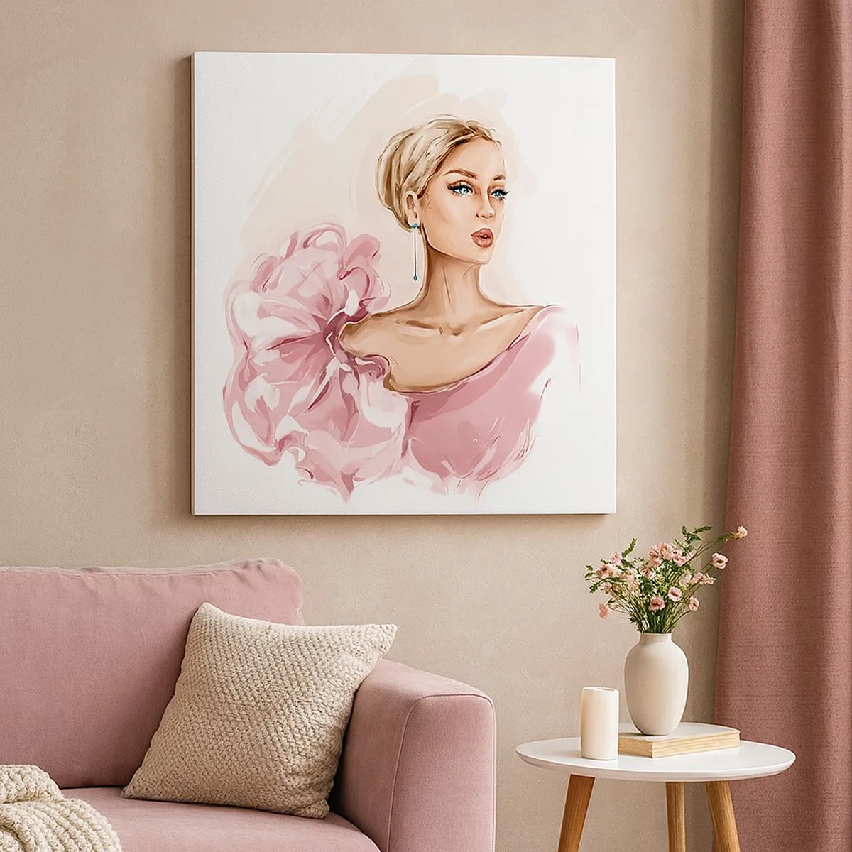 Tablou pe pânză - Așa cum a fost pictată... - 30x30 cm