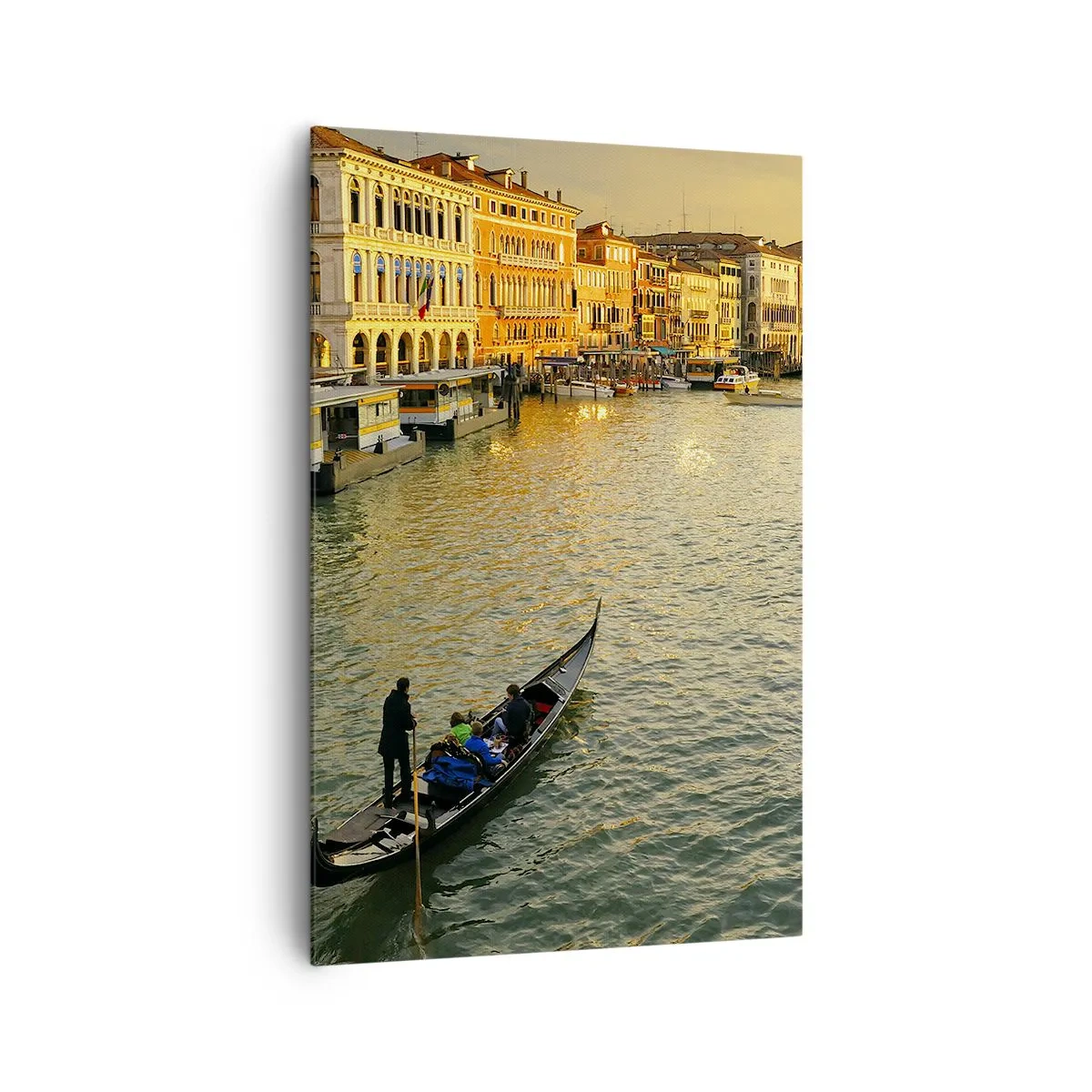 Tablou pe pânză - Pe partea însorită a străzii - 80x120 cm