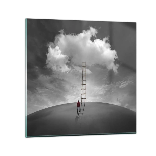 Tablou pe sticlă - Orice este posibil - 40x40 cm