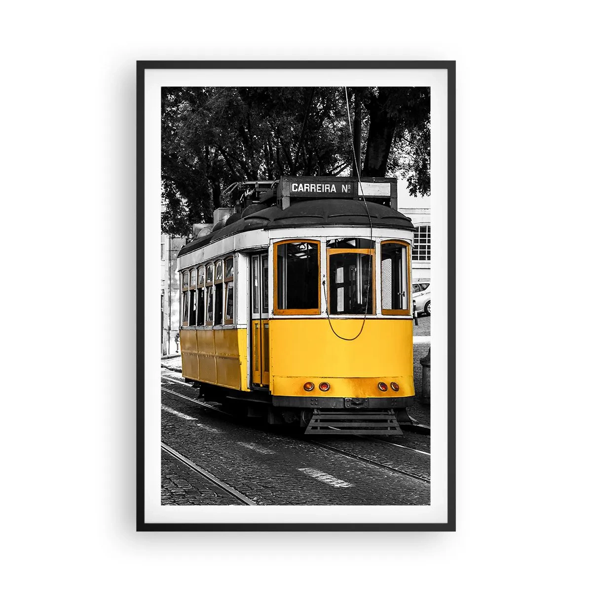 Poster în ramă neagră - Sună fado în fundal - 61x91 cm